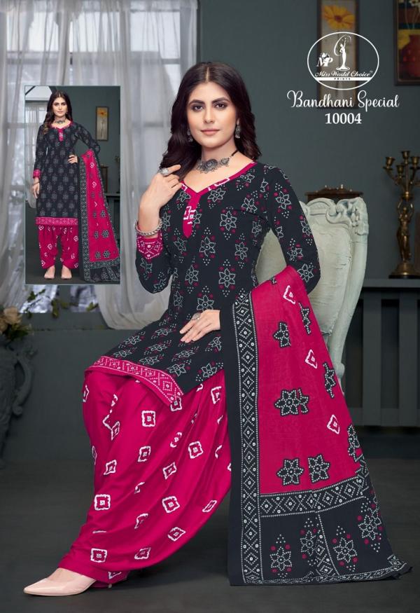 Miss World Bandhni Vol-10 – Dress Material